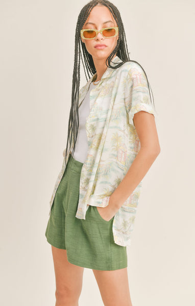 Copacabana Beach Oversized Shirt