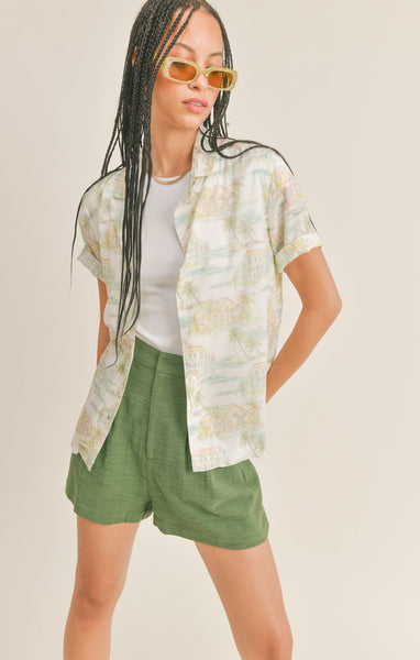 Copacabana Beach Oversized Shirt